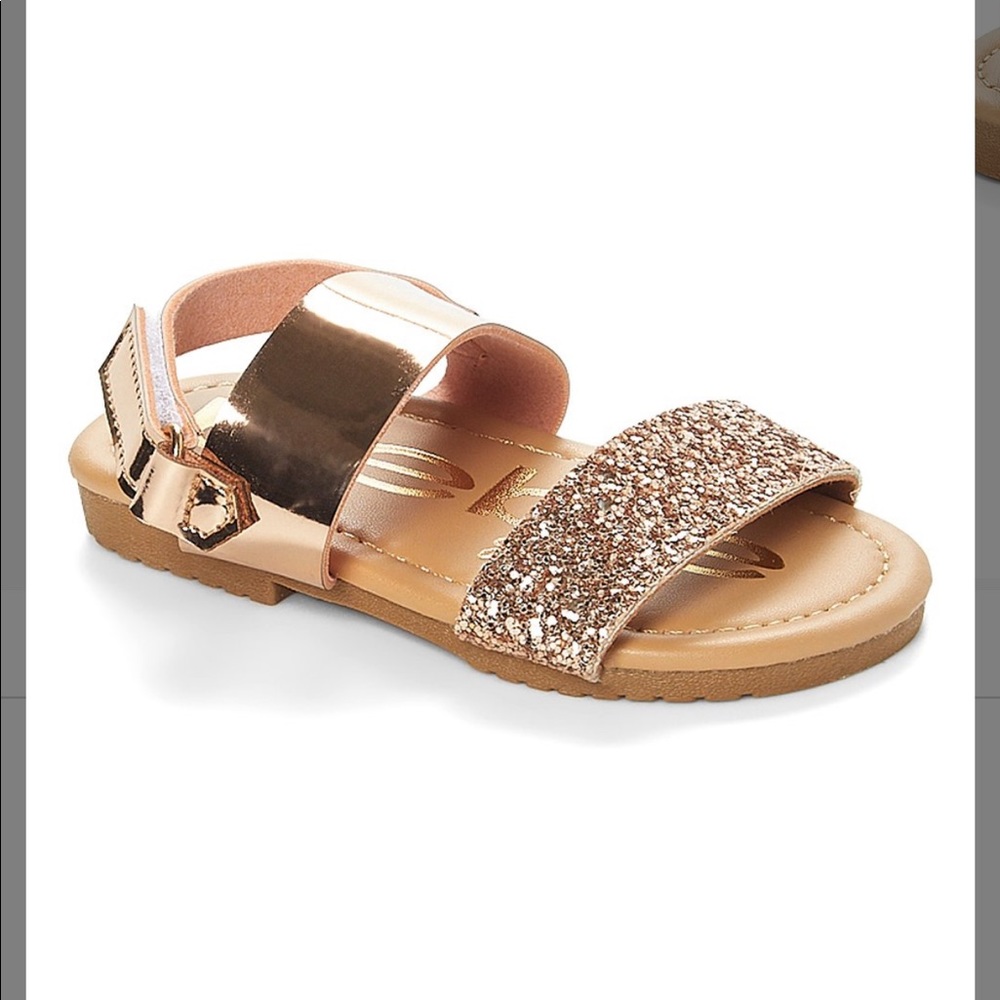 Bebe Girls Rose Gold Sandals